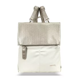 Zellia Hz-122 női bézs-arany hátizsák 38 x 35 x 10 cm