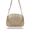 Zellia Zvn22025 női rosegold, csillámos kézitáska, oldaltáska 24 x 18 x 7 cm