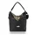 Zellia 17008 fekete ocelot mintás válltáska 36 x 34 x 14 cm
