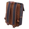 Rovicky férfi sötétkék-barna, laptoptartós hátizsák 40 × 28 cm