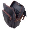 Rovicky férfi sötétkék-barna, laptoptartós hátizsák 40 × 28 cm
