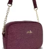 Zellia Zlb202 Shimmer bordó női oldaltáska 26 x 18,5 x 5,5 cm