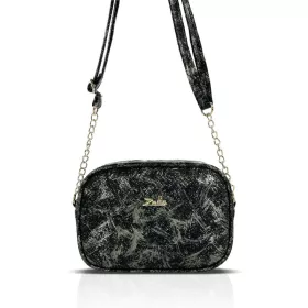   Zellia Zlb202 Lustre fekete-arany női oldaltáska, crossbody 26 x 18,5 x 5,5 cm
