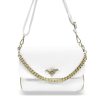 Zellia fehér-arany női oldaltáska, crossbody 25 x 16 cm