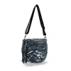 Zellia Zlb12 női sötét kék-ezüst oldaltáska 25 x 23 x 11 cm