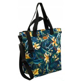   Rovicky r-tz15605-6909 09 shopper türkiz virág mintás shopper 47 x 40 x 18 cm