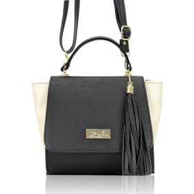   Zellia Zvn22031 női fekete-arany, kézi-oldaltáska 19-27 x 18,5 x 8 cm