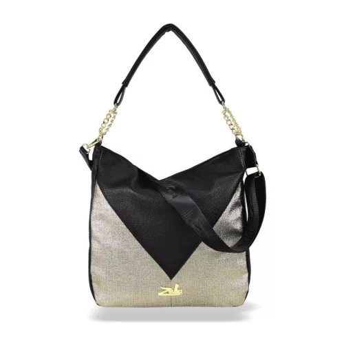Zellia 25194 fekete-arany női válltáska 33 x 32 x 14 cm