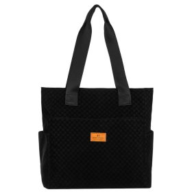   Rovicky R-Tz-01-2363 Black W02 fekete mintás shopper táska 30 x 28 x 15 cm