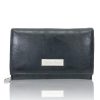 Jennifer Jones közepes méretű, női, fekete színű rostbőr pénztárca