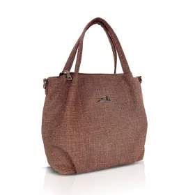   Zellia Zlb324 Shimmer bronzbarna női kézitáska, oldalpánttal 27 x 25 x 14 cm