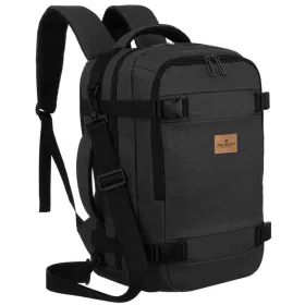   Peterson Ptn Sikorka-6460 fekete hátizsák - WizzAir, Ryanair kézipoggyász 40 x 25 x 20 cm