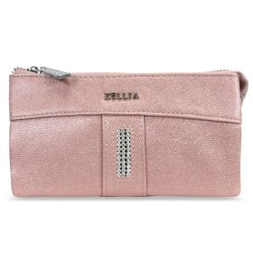   Zellia Hz-127 Y572 - 2399F rózsaszín csillámos női pénztárca 17,5 x 9,5 x 4 cm