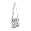 Zellia 25096 fehér-kék női oldaltáska, bucket bag 23 x 19,5 x 7,5 cm