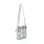 Zellia 25096 fehér-kék női oldaltáska, bucket bag 23 x 19,5 x 7,5 cm