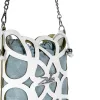 Zellia 25096 fehér-kék női oldaltáska, bucket bag 23 x 19,5 x 7,5 cm