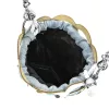 Zellia 25096 fehér-kék női oldaltáska, bucket bag 23 x 19,5 x 7,5 cm