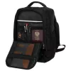 Peterson Ptn Bielik-6491 WizzAir, Ryanair kézipoggyász méretű fekete hátizsák 40 x 25 x 20 cm