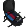 Peterson Ptn Bielik-6491 WizzAir, Ryanair kézipoggyász méretű fekete hátizsák 40 x 25 x 20 cm