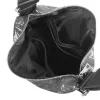 Zellia Zlb317 fekete-ezüst márvány mintás női válltáska, hátizsákká alakítható 31 x 28 x 12,5 cm