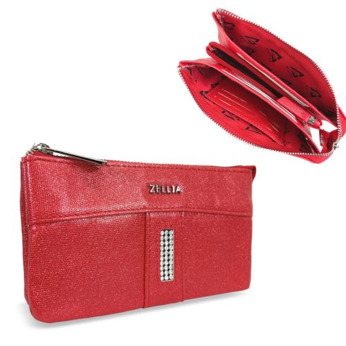 Zellia Hz-127 Y572 - 2180Df piros női pénztárca 17,5 x 9,5 x 4 cm
