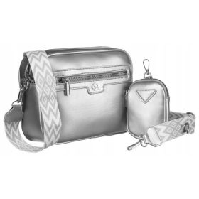   Rovicky R-Kp-05-Hrh-4089 női ezüst oldaltáska 24 x 18 x 9 cm