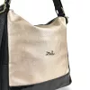 Zellia Zlb317 fekete-arany női válltáska, hátizsákká alakítható 31 x 28 x 12,5 cm