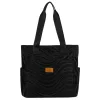 Rovicky R-Tz-01-2394 Black W05 fekete mintás shopper táska 30 x 28 x 15 cm
