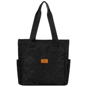   Rovicky R-Tz-01-2370 Black W03 csipke mintás shopper táska 30 x 28 x 15 cm