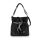 Zellia C156 női fekete steppelt válltáska 38 x 35 x 12 cm 