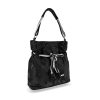 Zellia C156 női fekete steppelt válltáska 38 x 35 x 12 cm 