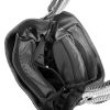 Zellia C156 női fekete steppelt válltáska 38 x 35 x 12 cm 