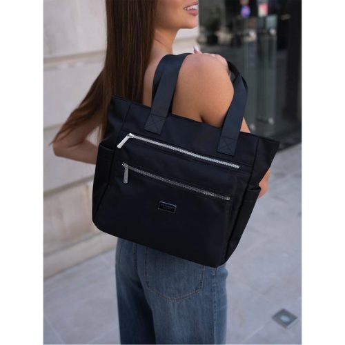 Peterson PTN CTY-06-6227 fekete shopper táska 30 x 29 x 14 cm
