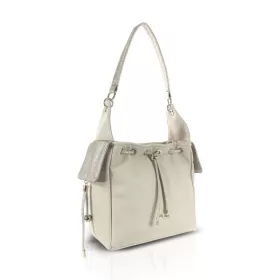 Zellia Zlb460 bézs-arany női válltáska 27 x 26 x 13,5 cm
