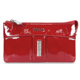   Zellia Hz-127 K892 - 2166 -Aurora Red - női piros lakk pénztárca 17,5 x 9,5 x 4 cm