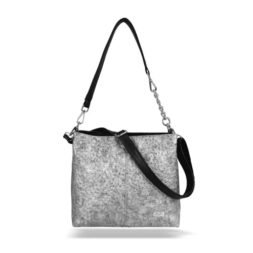 Zellia Zvn25002 grafit női válltáska oldalpántal 31 x 26 x 14 cm