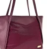 Zellia ZVN26007 burgundibordó női válltáska, shopper 40 x 27 x 14 cm
