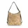 Zellia Zlb317 camel- arany márvány mintás női válltáska, hátizsákká alakítható 31 x 28 x 12,5 cm