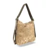 Zellia Zlb317 camel- arany márvány mintás női válltáska, hátizsákká alakítható 31 x 28 x 12,5 cm