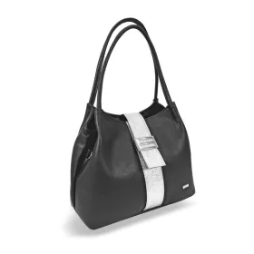   Zellia Zvn24008 fekete-ezüst női válltáska 32 x 27 x 15 cm