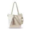 Zellia 24167 bézs-fehér női válltáska 32 x 30 x 12 cm