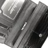 Jennifer Jones croco mintás, fekete női lakk bőr pénztárca 19×9,5 cm