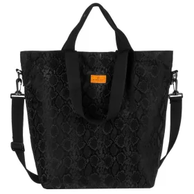   Rovicky R-Tz15605-2455 Black W04 feketekígyó  mintás shoppr táska 49 x 40 x 18 cm