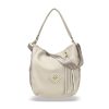 Zellia Zlb180 bézs-arany női válltáska, oldaltáska 34 x 27 x 11 cm