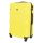 Gravitt sárga színű, keményfalú bőrönd 75 × 47 × 29 cm
