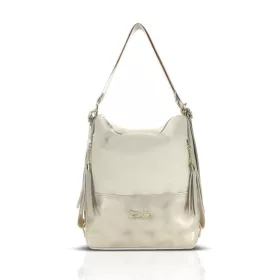   Zellia 22199 Monaco 2 bézs-arany női válltáska, hátizsákká alakítható 31 x 25 x 13,5 cm