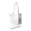 Zellia 24167 fehér-ezüst női válltáska 32 x 30 x 12 cm