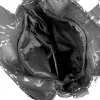Zellia 24131 női fekete-ezüst márvány mintázatú hátizsák 29 x 26 x 14 cm