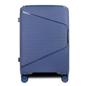 Zellia PPB088 kék keményfalú bőrönd 75 cm 