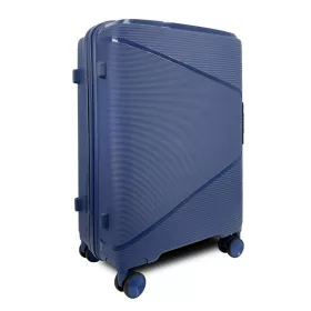 Zellia PPB088 kék keményfalú bőrönd 75 cm 